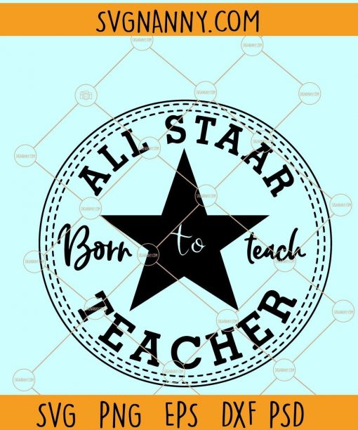 all star teacher svg