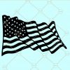 American waving flag SVG
