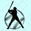 Baseball Player SVG, Softball player svg, baseball mom svg, baseball shirt svg, baseball logo svg, baseball player silhouette svg, baseball player with ball svg files