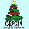  Crocin Around The Christmas Tree SVG, Christmas SVG, Crocin Around The Christmas Tree, Crocin Around SVG, Christmas SVG free, Crocs Christmas tree SVG, Christmas Tree SVG free, Christmas crocs SVG files