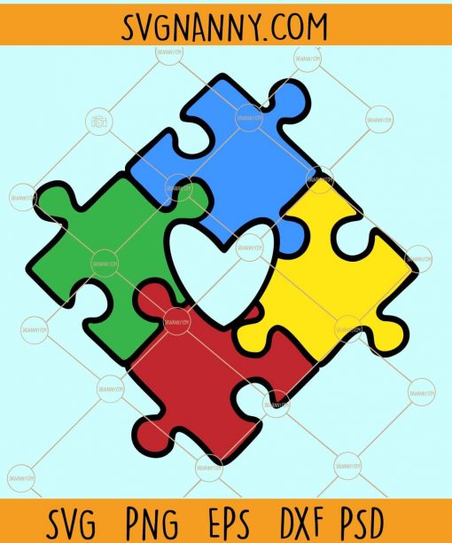 Autism heart svg