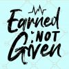 Earned not given svg