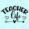 Teacher life svg