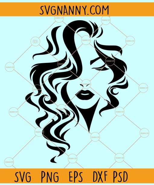 Beautiful woman face svg, Beauty woman face svg, Beautiful Woman Svg