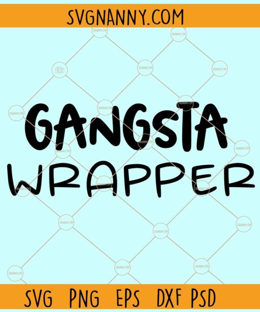 Gangsta Wrapper SVG, Funny Christmas Svg, holiday SVG,  Christmas svg, Christmas sign svg
