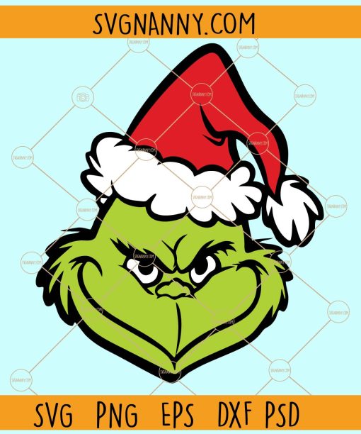 Grinch face svg, Grinch Svg, Christmas svg, Merry Christmas svg, Funny Grinch svg