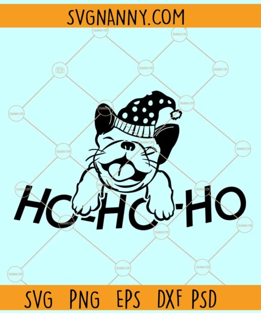 Ho ho ho dog svg, Christmas Dod svg, Funny Christmas svg, Christmas sign svg, Christmas svg file