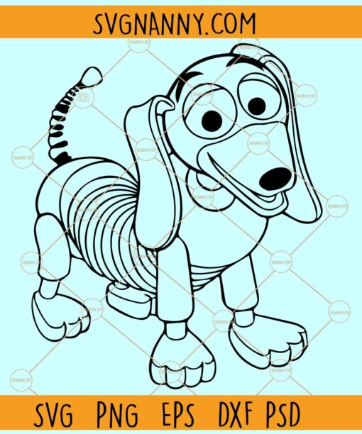 Slinky Dog Toy Story SVG, Disney Slinky Dog SVG, Slinky Dog Vacay Mode Svg, Toy Story Character Svg