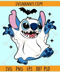 Stitch Halloween SVG, Halloween Stitch SVG, Disney Stitch Ghost SVG