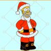 Simpson Santa SVG