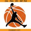 Basketball player jump map svg