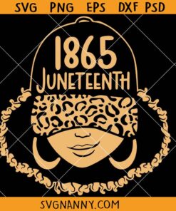 1865 Juneteenth girl SVG, Black History Svg, Black Power Svg, Black Period svg, Juneteenth Clipart SVG, Black History Shirt SVG