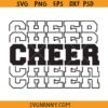 Cheer stacked svg, cheerleading SVG, Cheer svg, Cheer Squad svg, Cheer Pom Pom SVG, Cheer Team Svg, Pom Poms Svg