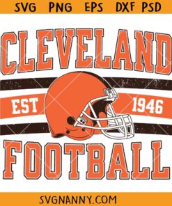 Cleveland Football SVG, Cleveland Svg, Football Team Logo SVG, American Football Svg, Cleveland Football Shirt SVG