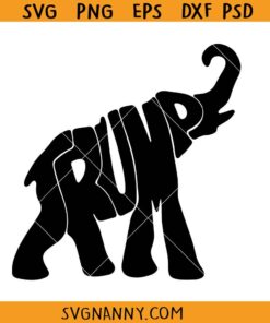 Elephant Trump svg, Trumplican svg, Trump svg, Trump for President SVG, Donald Trump Elephant SVG, Elephant Donald Trump 2024 SVG, Pro Trump Republican Elephant SVG