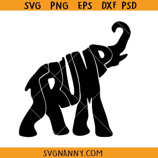 Elephant Trump svg, Trumplican svg, Trump svg, Trump for President SVG, Donald Trump Elephant SVG, Elephant Donald Trump 2024 SVG, Pro Trump Republican Elephant SVG