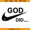 God did Nike logo svg, Christian Nike Logo SVG, Funny Christian Nike Logo SVG, Christian SVG