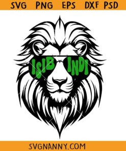 Isibindi Lion with Glasses SVG, Isibindi Bindi SVG, Lion Clipart SVG