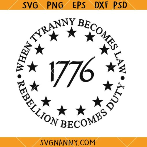 1776 When Tyranny Becomes Law Rebellion Becomes Duty SVG, FAAFO Skull SVG, Rebellion Becomes Duty Svg, Patriot Svg, 1776 Svg, Statue Of Liberty Svg 