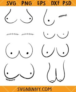 Breast cancer boobs clipart SVG, Breast Cancer Awareness Illustration SVG, Breast Cancer Awareness SVG   