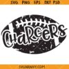 Distressed chargers football SVG, Chargers Football SVG, Chargers Grunge SVG