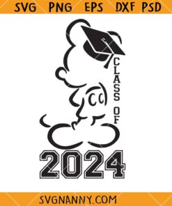 Mickey class of 2024 svg, Mouse graduation 2024 svg, Disney graduation 2024 svg    