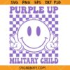 Purple up military child SVG, Military Child SVG, Military Child American Flag SVG, Month Of The Military Child SVG