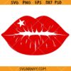 Red Kiss Lips SVG, Lips svg, red lips svg, Kiss svg, American lips svg   