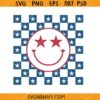 Retro 4th of July smiley face SVG, American  Smiley SVG, 4th of July Smiley Face Svg, Retro American SVG   