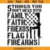 5 Things You Don’t Mess SVG, Second Amendment SVG, US Flag Guns svg