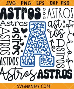 Astros Typography Svg, Astros Font SVG, Astros SVG, Typography Astros Svg