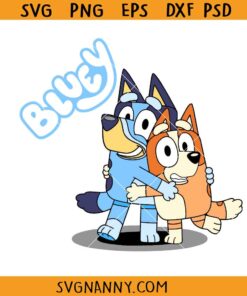 Bluey and Bingo SVG, Cartoon Characters SVG, Cute Bluey Svg, Cute Bingo Svg