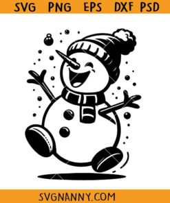 Cute snowman SVG, Snowman Merry Christmas Svg