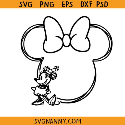 Family Vacation Sketch Mouse head Svg, Family Trip Svg, Couple Trip Svg, Vacay Mode Svg