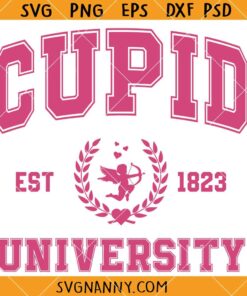 Cupid University Valentine svg, Cupid Est 1823 University SVG, Cupid SVG, Valentine SVG