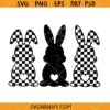 I Checkered Black Grunge Easter bunny svg, Easter svg, happy Easter svg,easter bunny svg,easter shirt svg