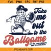 Take me out to the ballgame SVG, Baseball Stitches Svg, Baseball Seams SVG