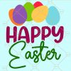 Happy easter svg