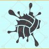Volleyball splash Clip Art svg